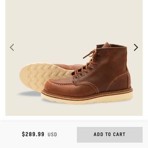 Red Wing Classic Moc Men’s 6-inch boot in Copper